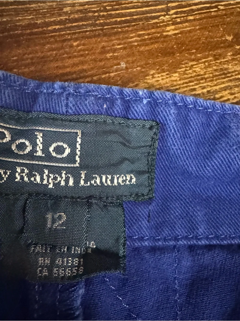 Ralph Lauren Kids Bright Blue Cotton Shorts